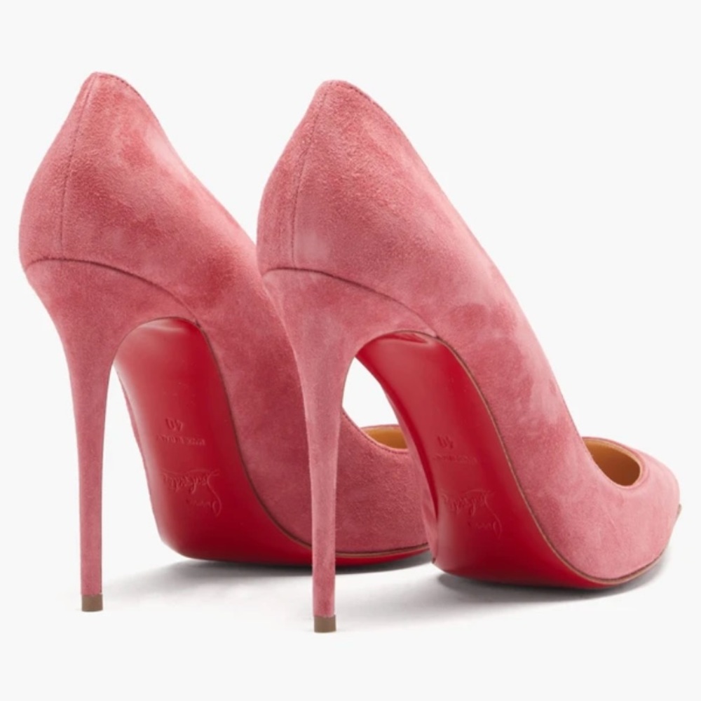Host Pick! 🥳 Christian Louboutin pink suede pigalle follies 100 - Picture 5 of 8